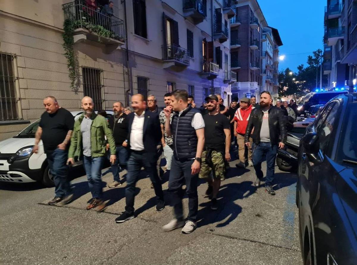 Passeggiata di protesta antidegrado, antispaccio e vandalismo ieri sera  a San Salvario